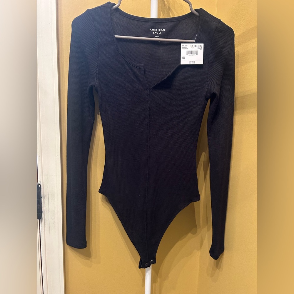 Black Long Sleeve Bodysuit
